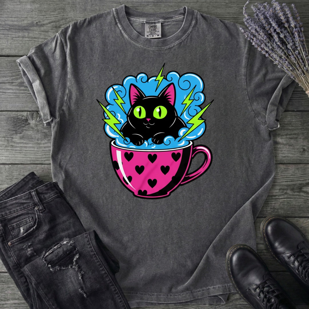 Cat Heart Mug Y2k 90s T-Shirt