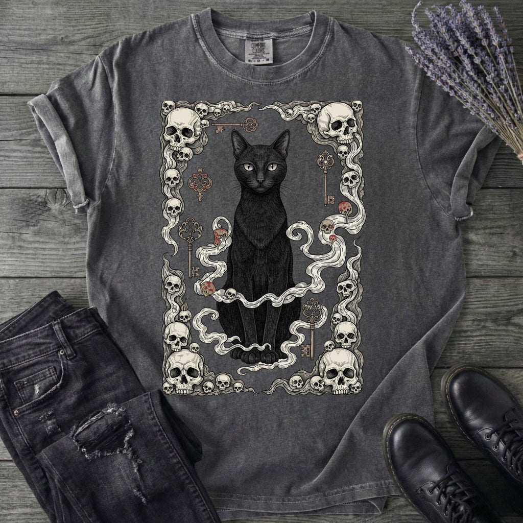 Cat Skull Card T-Shirt