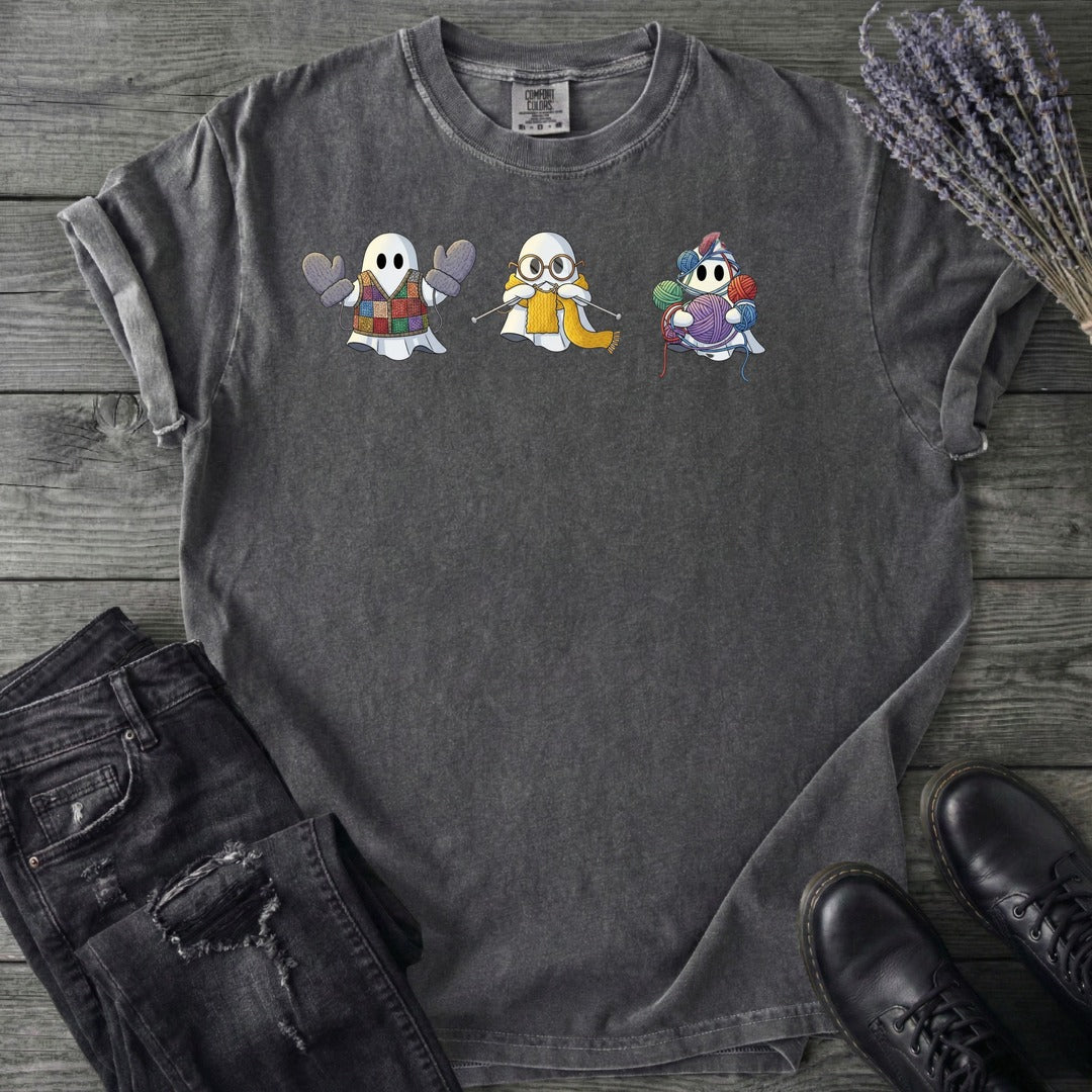 ghost_trio_knitting T-Shirt
