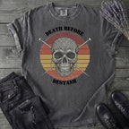 Death Before Destash Yarn Skull T-Shirt