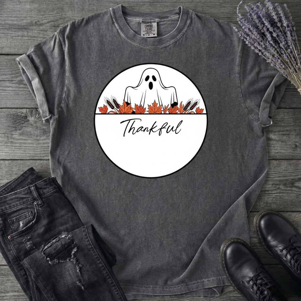 Ghost Thankful Badge T-Shirt