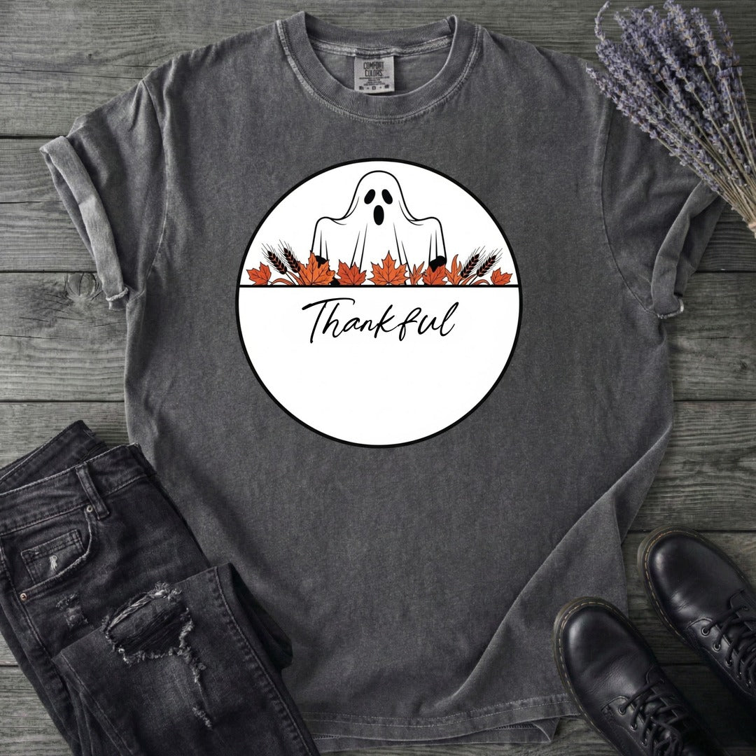 Ghost Thankful Badge T-Shirt