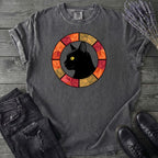 Black Cat Autumn Medallion T-Shirt