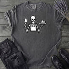 Skeleton Serving Pie T-Shirt