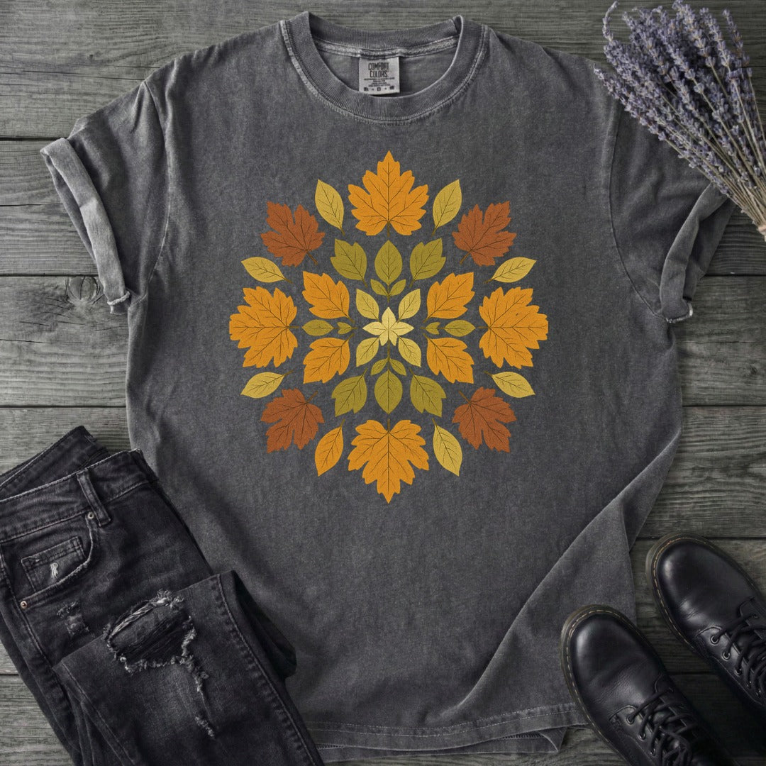 autumn leaves mandala T-Shirt