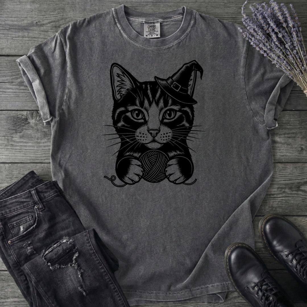 Witchy Yarn Cat T-Shirt