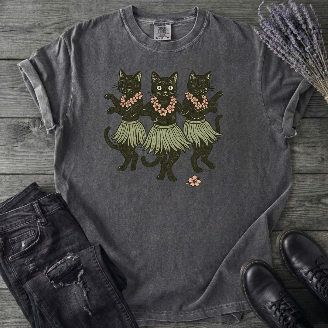 Hula Black Cats T-Shirt