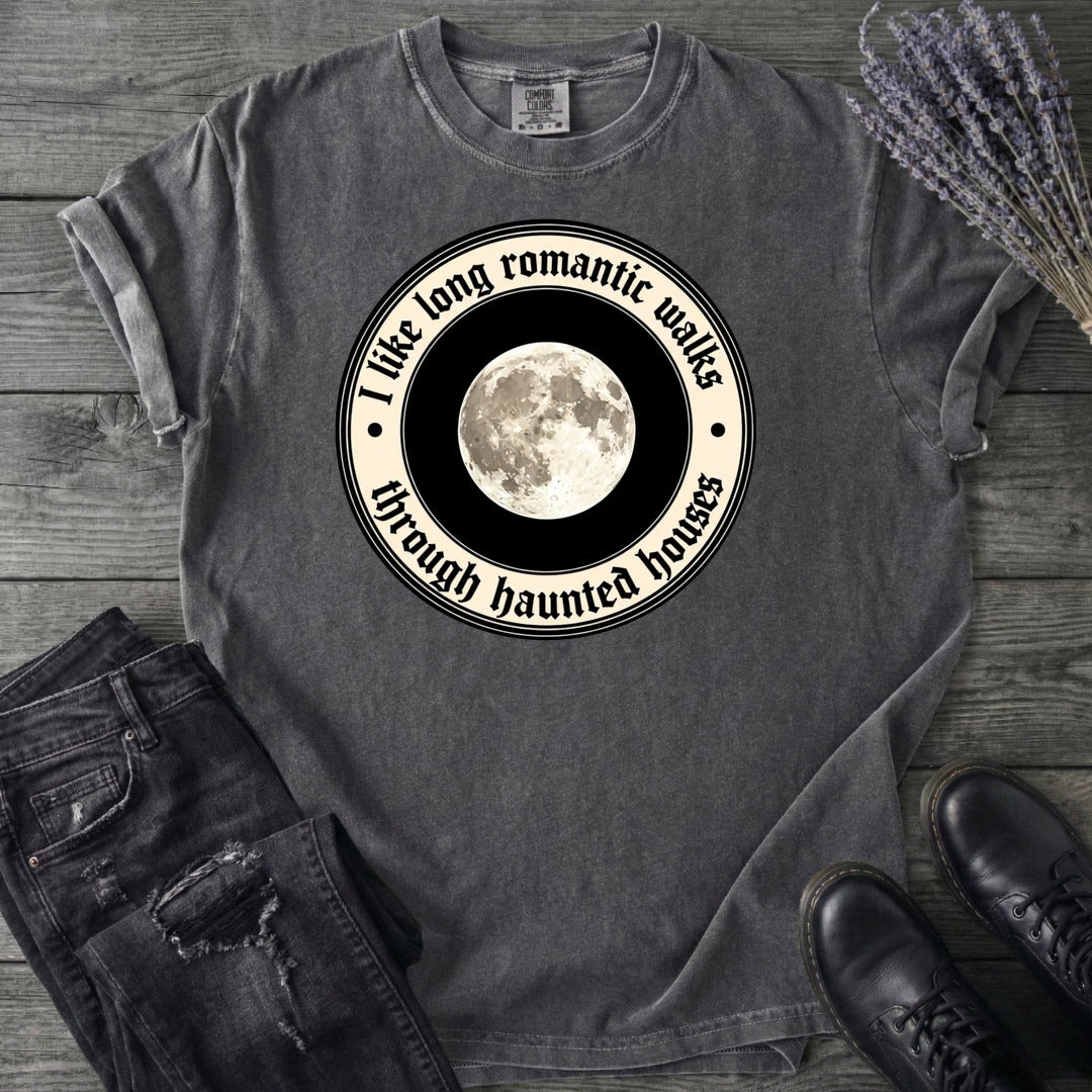 Long Romatic Walks Haunted House T-Shirt