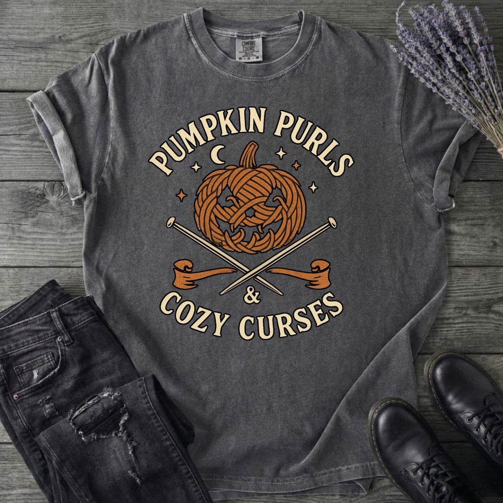 Pumpkin Purls And Cozy Curses T-Shirt
