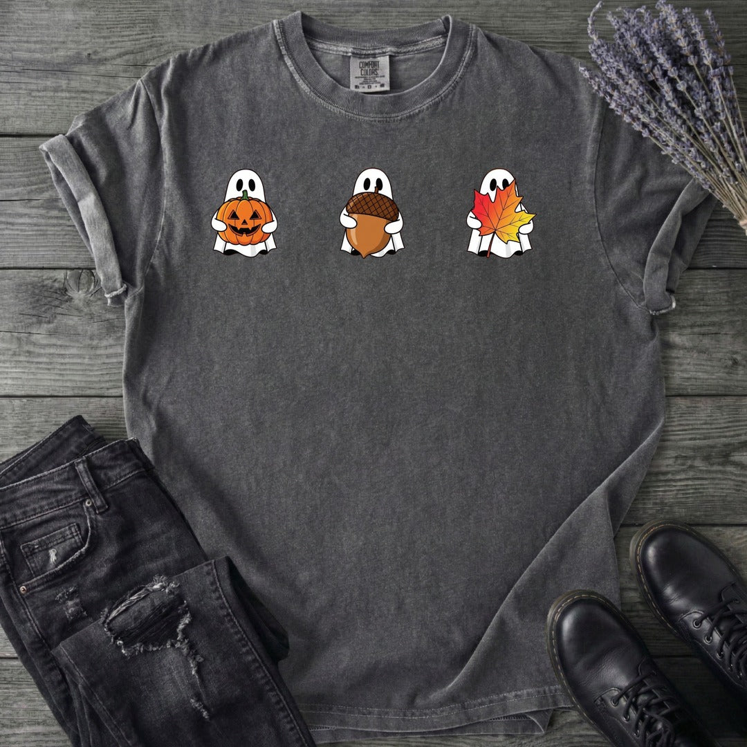 Ghosts Autumn Icons T-Shirt