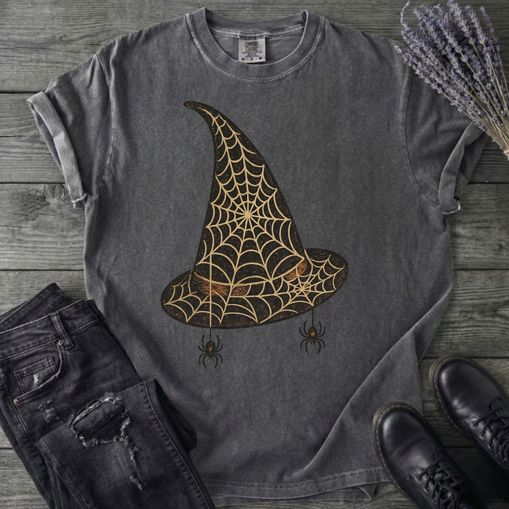 Spiderweb Witch Hat T-Shirt