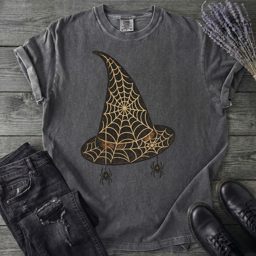 Spiderweb Witch Hat T-Shirt