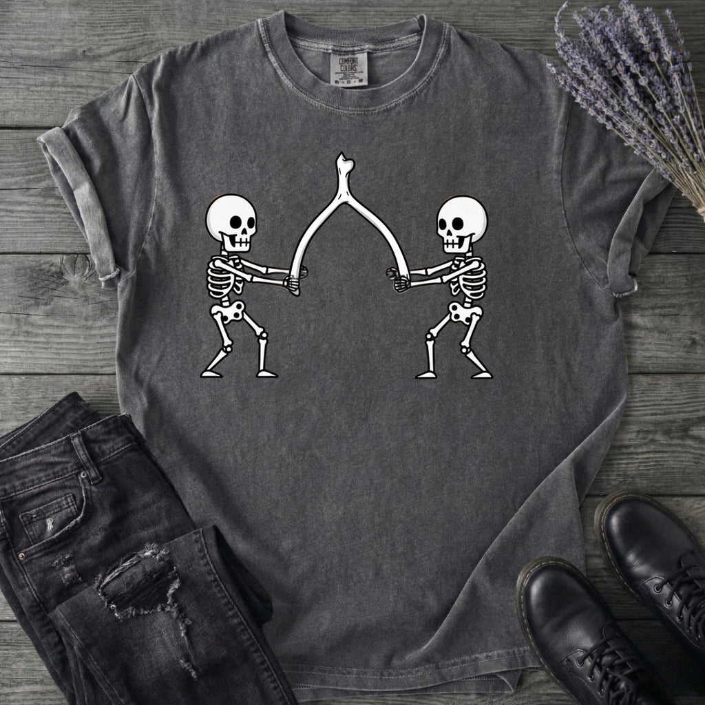 Skeleton Wishbone Pull T-Shirt