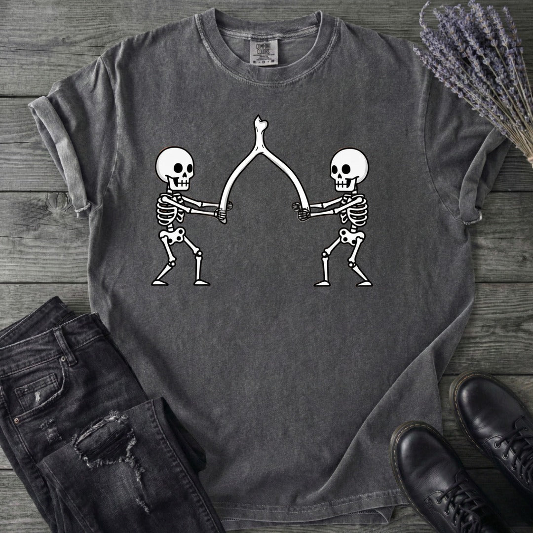 Skeleton Wishbone Pull T-Shirt