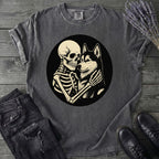 Skeleton Husky Hug T-Shirt