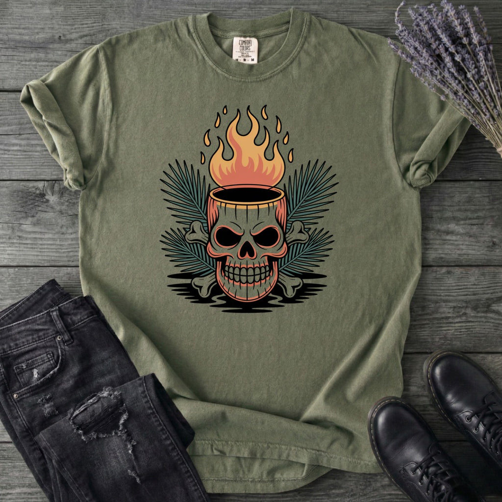 Tiki Skull Drink T-Shirt