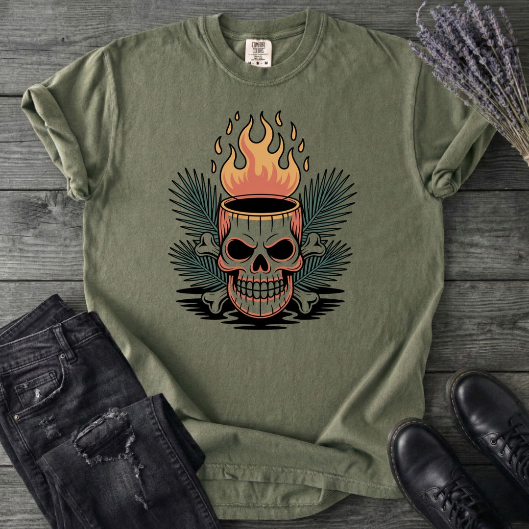 Tiki Skull Drink T-Shirt