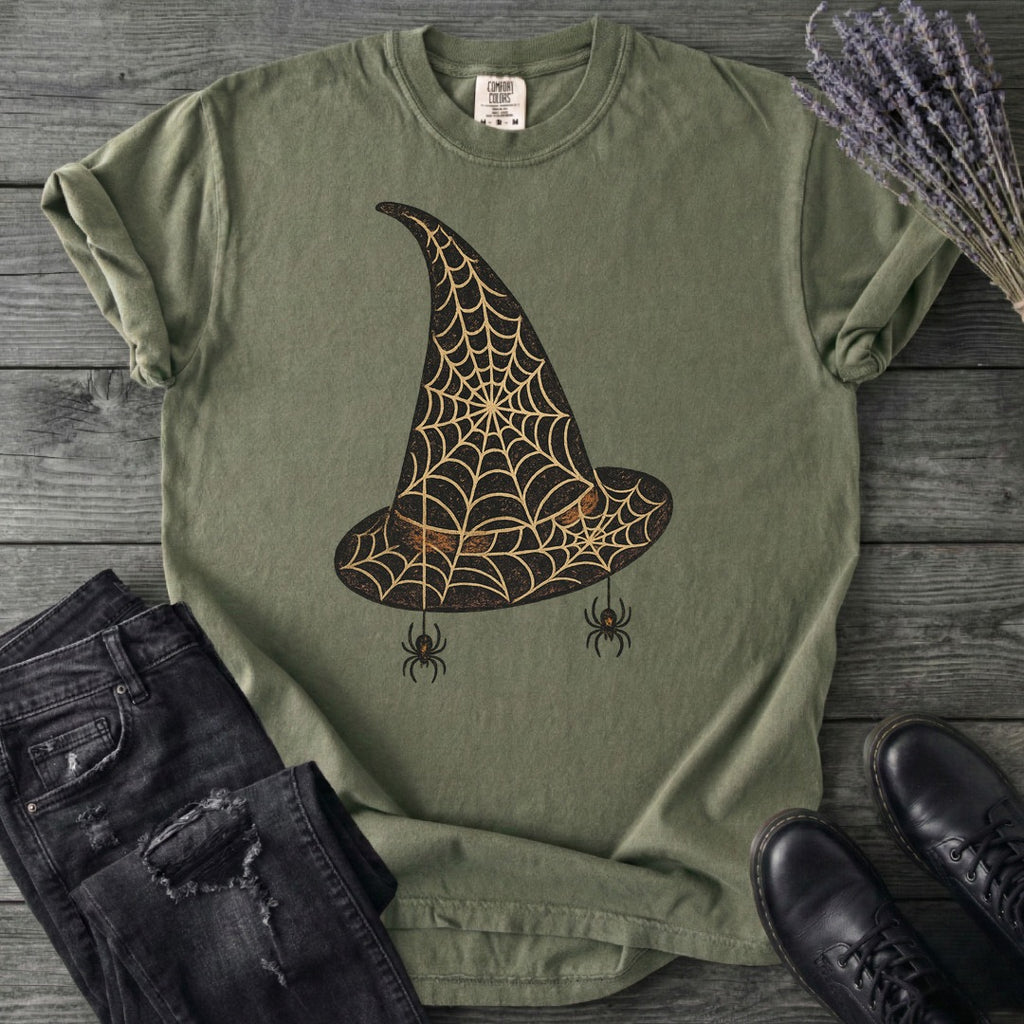 Spiderweb Witch Hat T-Shirt