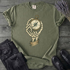 Nautical Compass Skeleton Hand T-Shirt