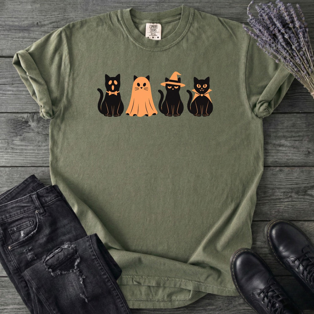 Black Cat Costume Party T-Shirt