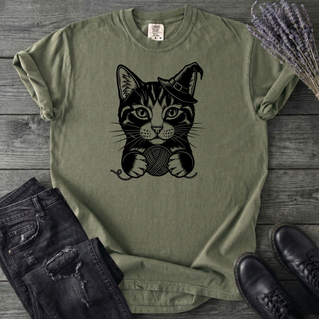 Witchy Yarn Cat T-Shirt