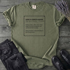 Museum Exhibit Card T-Shirt