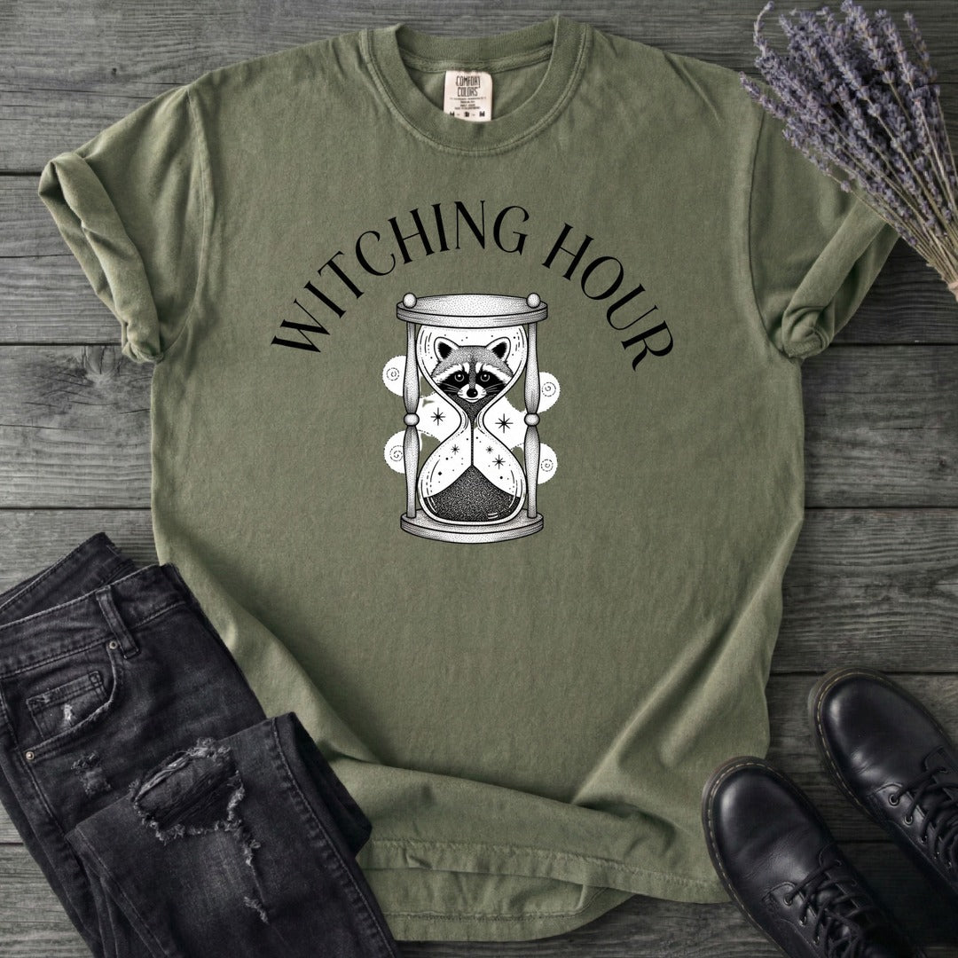 Witching Hour Raccoon Hourglass T-Shirt