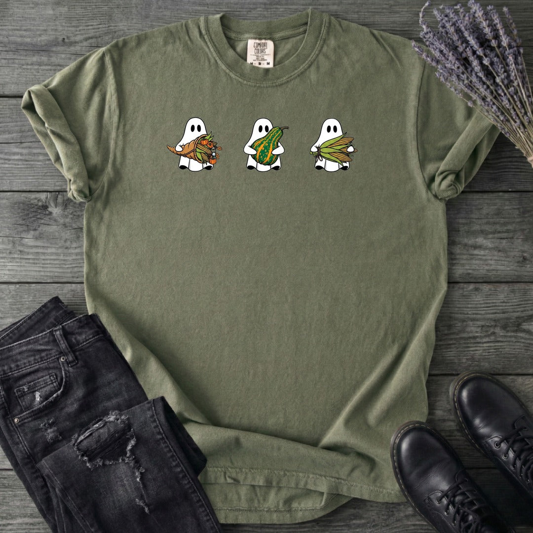 Ghosts Autumn Gourds T-Shirt