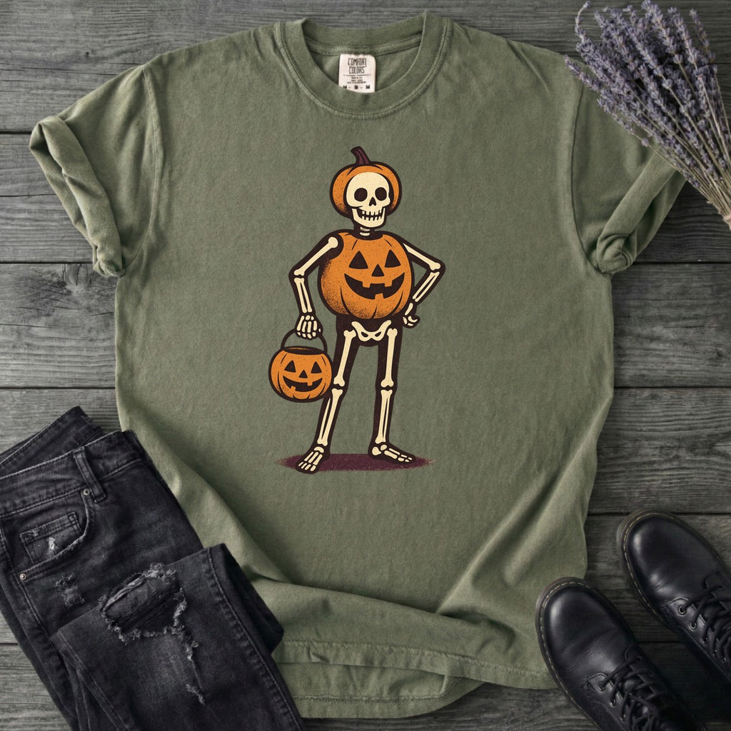 Skeleton Jack O Lantern Costume T-Shirt