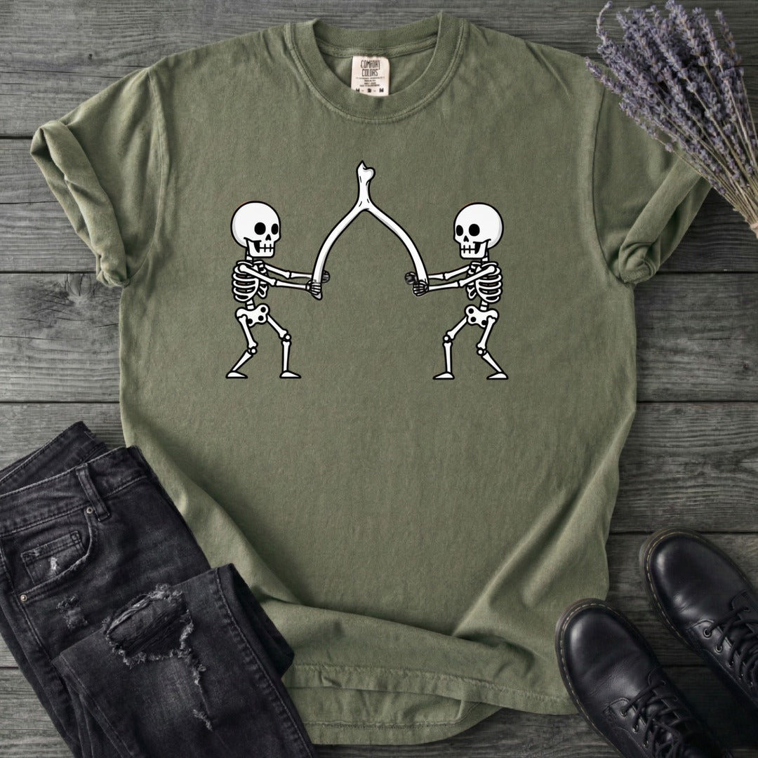 Skeleton Wishbone Pull T-Shirt