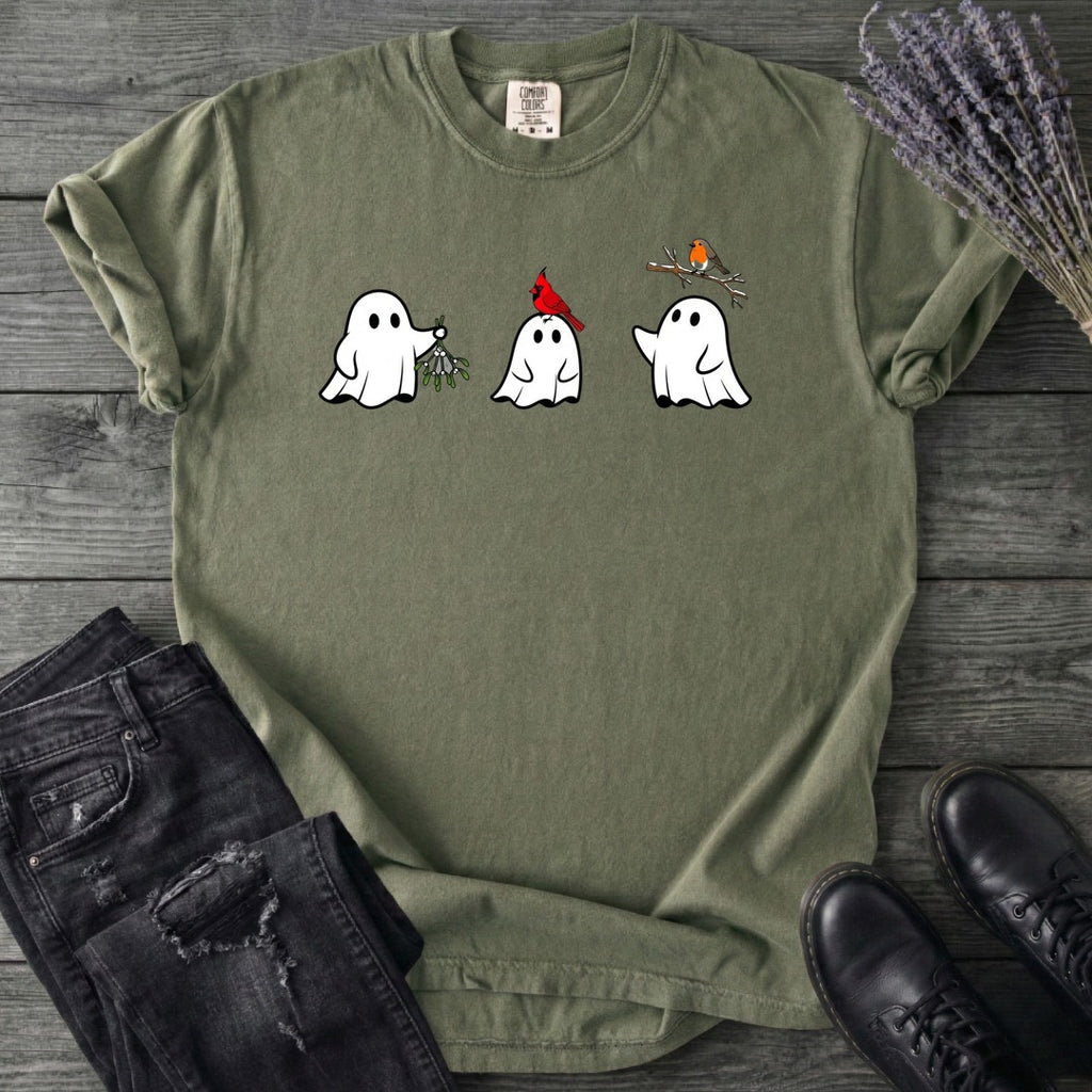 Ghosts With Birds T-Shirt