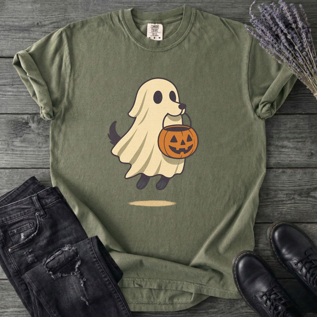 Ghost Dog Trick-Or-Treating T-Shirt