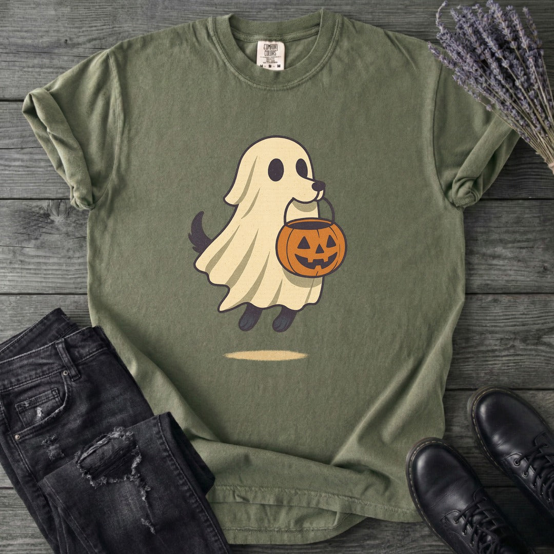 Ghost Dog Trick-Or-Treating T-Shirt