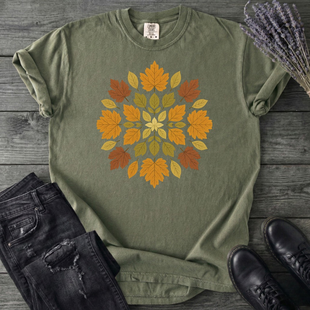 autumn leaves mandala T-Shirt