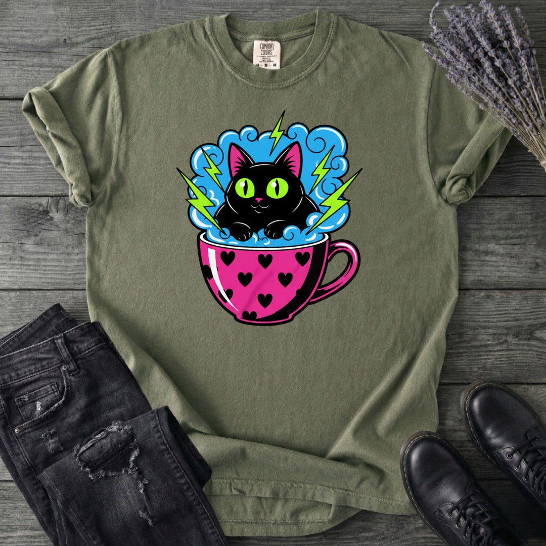 Cat Heart Mug Y2k 90s T-Shirt