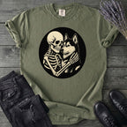 Skeleton Husky Hug T-Shirt