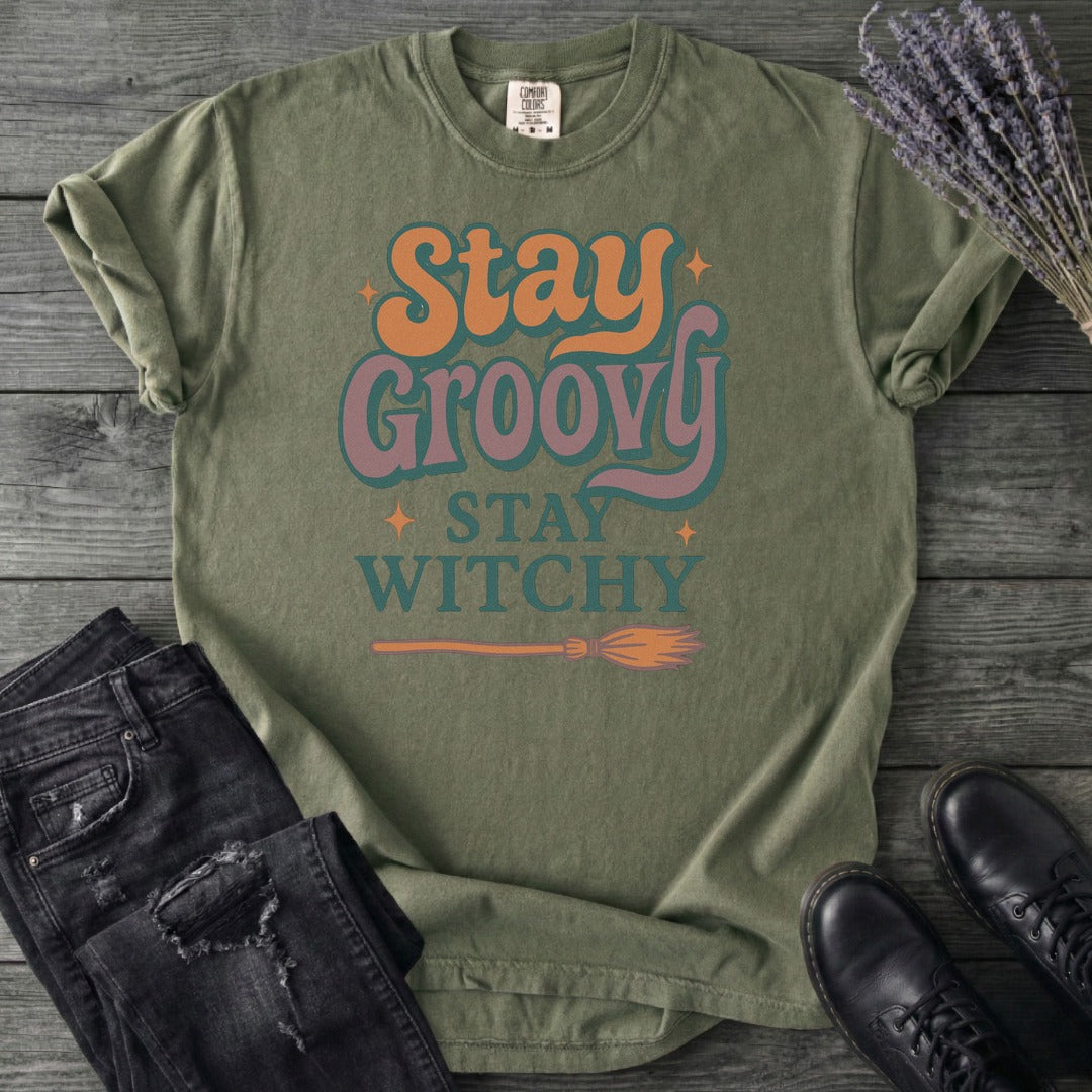 Stay Groovy Stay Witchy T-Shirt