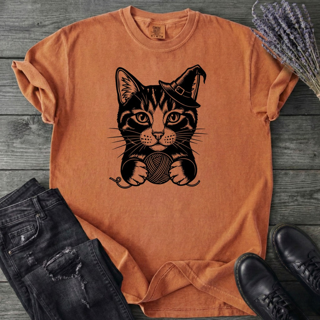 Witchy Yarn Cat T-Shirt