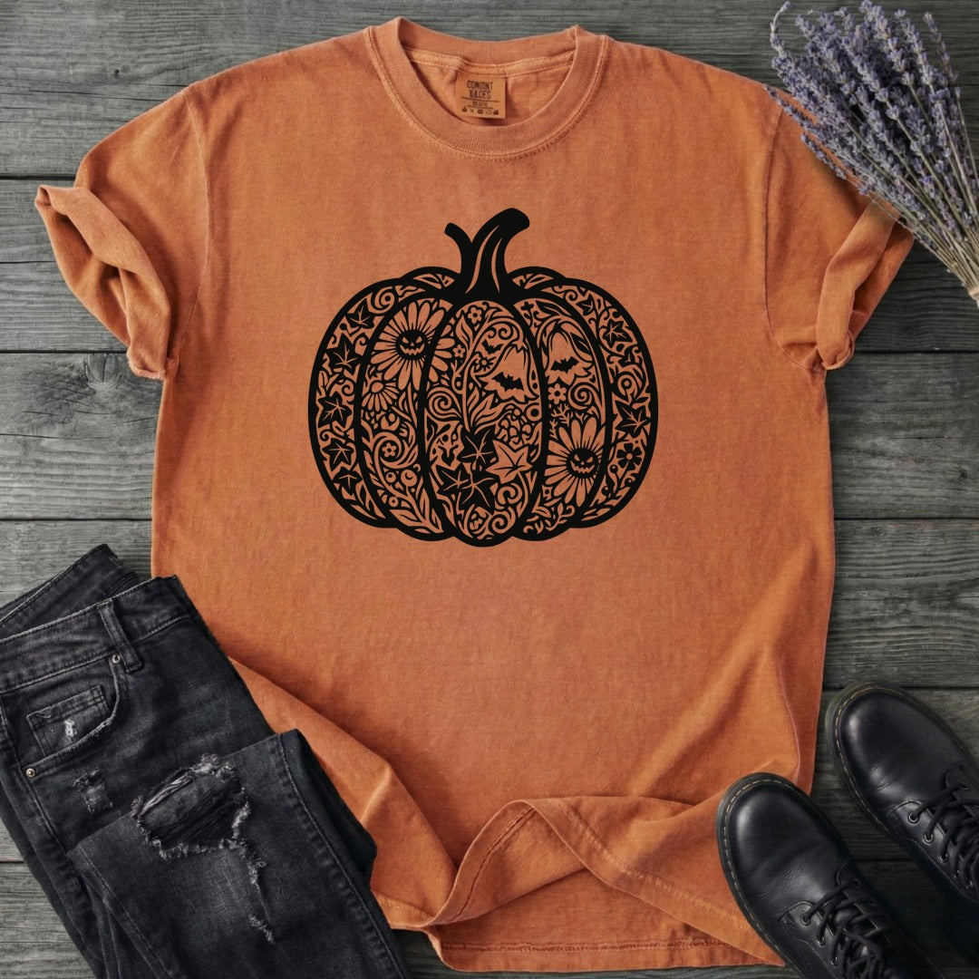 Linocut Pumpkin T-Shirt