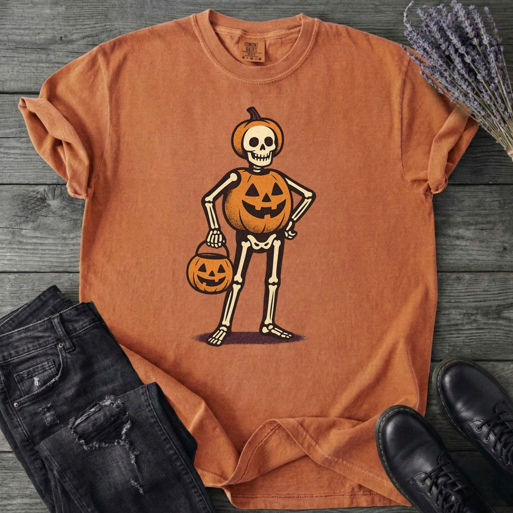 Skeleton Jack O Lantern Costume T-Shirt