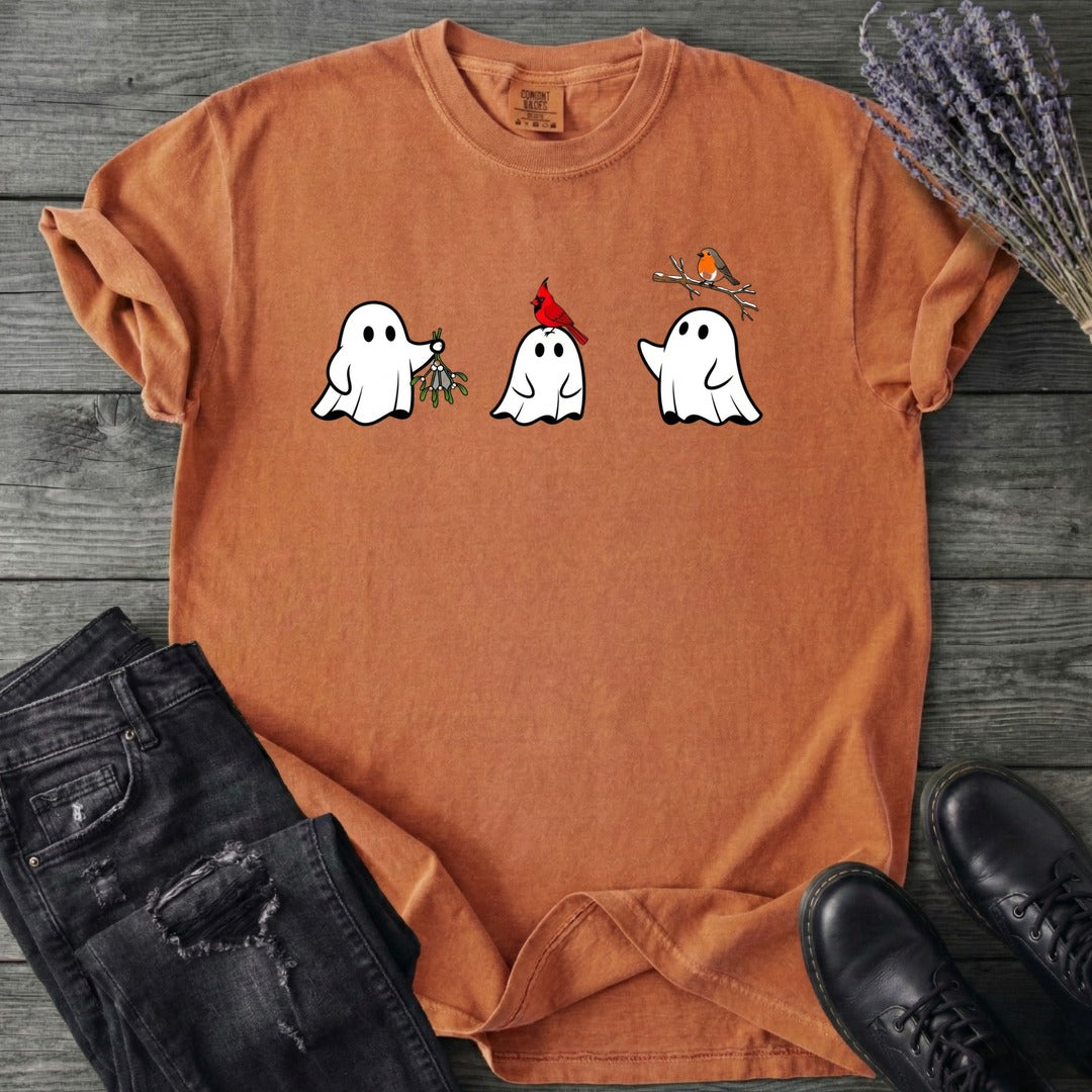 Ghosts With Birds T-Shirt