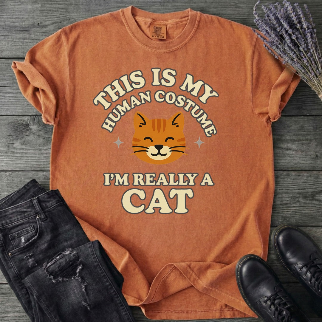 Human Costume Cat T-Shirt