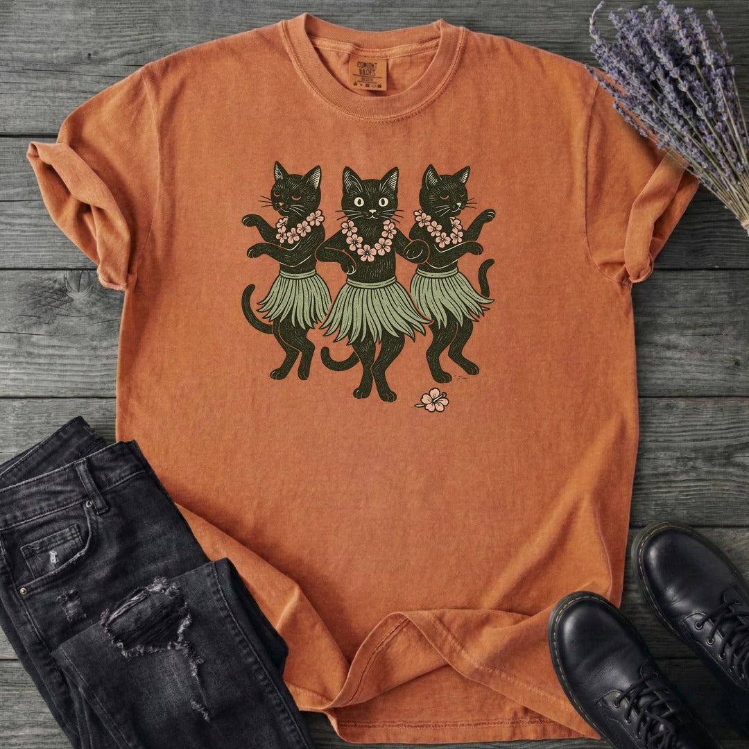 Hula Black Cats T-Shirt