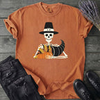Pilgrim Skeleton Cornucopia T-Shirt
