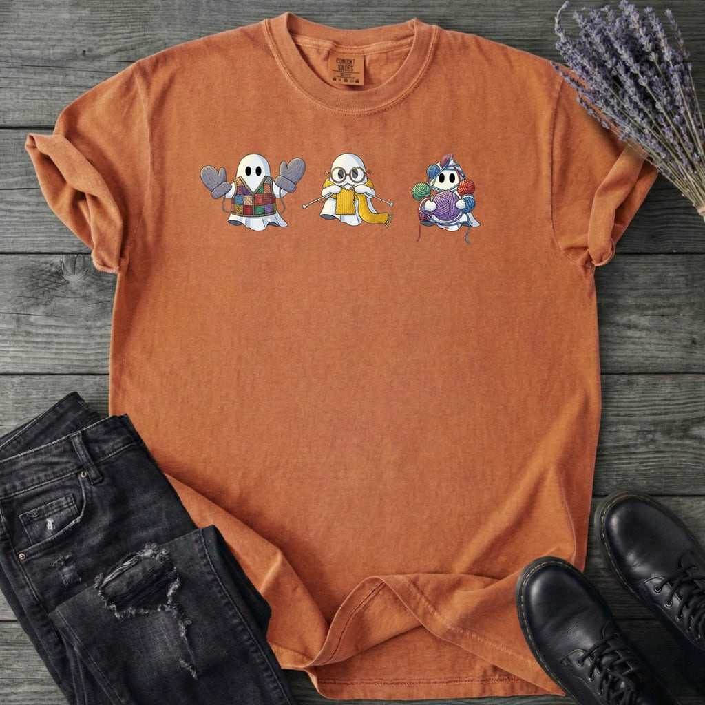 ghost_trio_knitting T-Shirt