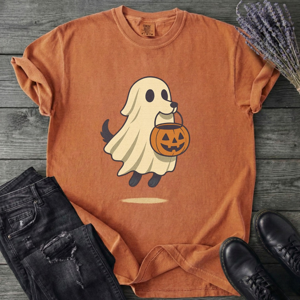 Ghost Dog Trick-Or-Treating T-Shirt