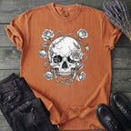 Macabre Floral Skull T-Shirt