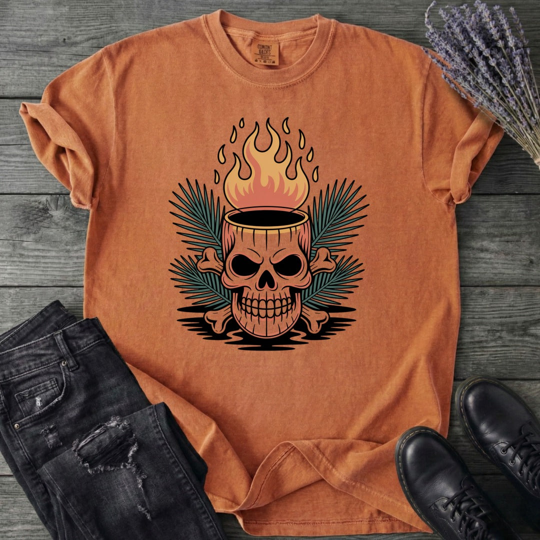 Tiki Skull Drink T-Shirt
