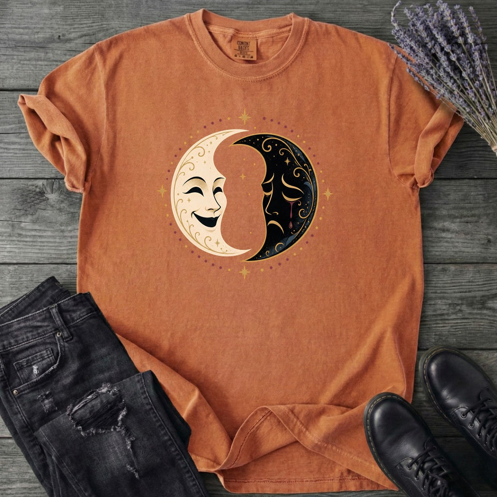 Comedy Tragedy Moons T-Shirt