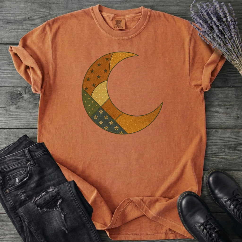 Patchwork Crescent Moon T-Shirt